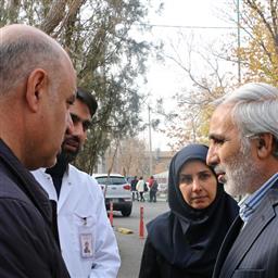 بازدید سرزده فرماندارشهرستان تبریز از مرکز آموزشی و درمانی پژوهشی رازی تبریز 