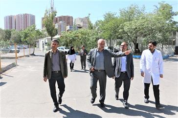 بازدید دکتر پرویز شهابی معاون تحقیقات و فناوری دانشگاه علوم پزشکی تبریز از بیمارستان رازی تبریز 