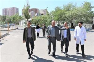 بازدید دکتر پرویز شهابی معاون تحقیقات و فناوری دانشگاه علوم پزشکی تبریز از بیمارستان رازی تبریز 