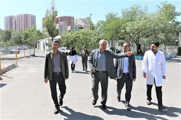 بازدید دکتر پرویز شهابی معاون تحقیقات و فناوری دانشگاه علوم پزشکی تبریز از بیمارستان رازی تبریز 